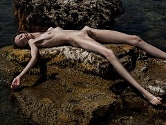 Naked Anorexic Girls with Extremely Skinny Figures